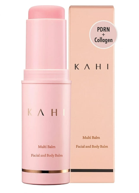 KAHI Wrinkle Bounce Multi Balm Stick | PDRN Collagen Wrinkle Stick | Korean Skin Care |All-in-One Hydrating Lip Balm Eye Cream Neck Cream Make Up Base & Face Mist Moisture Balm
