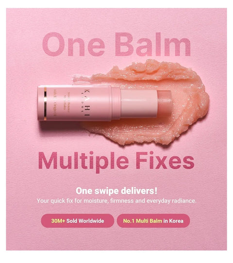 KAHI Wrinkle Bounce Multi Balm Stick | PDRN Collagen Wrinkle Stick | Korean Skin Care |All-in-One Hydrating Lip Balm Eye Cream Neck Cream Make Up Base & Face Mist Moisture Balm
