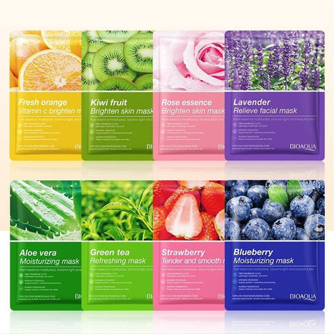 BIOAQUA Fruit & Plant Extract Facial Sheet Collagen Mask