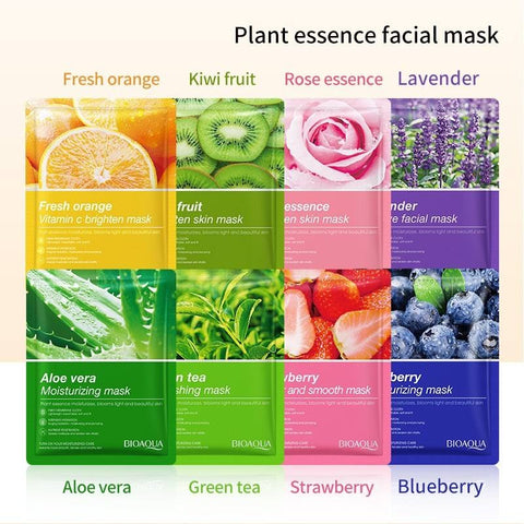 BIOAQUA Fruit & Plant Extract Facial Sheet Collagen Mask